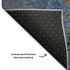8' X 10' Coffee And Blue Abstract Washable Area Rug With UV Protection