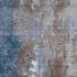 8' X 10' Coffee And Blue Abstract Washable Area Rug With UV Protection