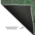 5' X 8' Emerald And Purple Abstract Washable Area Rug With UV Protection