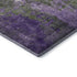 5' X 8' Olive Green And Purple Abstract Washable Area Rug With UV Protection