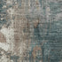 5' X 8' Rust And Teal Abstract Washable Area Rug With UV Protection