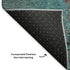 8' Turquoise And Merlot Abstract Washable Round Rug With UV Protection