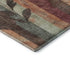 8' X 10' Terra Cotta And Sage Floral Washable Area Rug With UV Protection