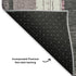 5' X 8' Blush And Gray Striped Washable Area Rug With UV Protection