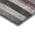 5' X 8' Blush And Gray Striped Washable Area Rug With UV Protection