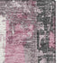 5' X 8' Blush And Gray Striped Washable Area Rug With UV Protection
