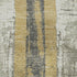 5' X 8' Gold And Gray Striped Washable Area Rug With UV Protection