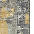 5' X 8' Gold And Gray Striped Washable Area Rug With UV Protection