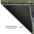 5' X 8' Blue Brown And Green Striped Washable Area Rug With UV Protection