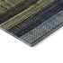 5' X 8' Blue Brown And Green Striped Washable Area Rug With UV Protection