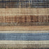 8' X 10' Blue Brown And Green Striped Washable Area Rug With UV Protection