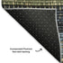 9' X 12' Blue Brown And Green Striped Washable Area Rug With UV Protection
