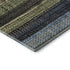 9' X 12' Blue Brown And Green Striped Washable Area Rug With UV Protection