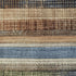 9' X 12' Blue Brown And Green Striped Washable Area Rug With UV Protection