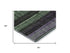 5' X 8' Purple And Green Striped Washable Area Rug With UV Protection