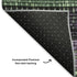 5' X 8' Purple And Green Striped Washable Area Rug With UV Protection