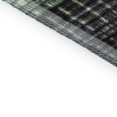 5' X 8' Purple And Green Striped Washable Area Rug With UV Protection