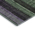 5' X 8' Purple And Green Striped Washable Area Rug With UV Protection