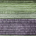 8' Purple And Green Striped Washable Round Rug With UV Protection