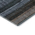 8' X 10' Teal And Brown Striped Washable Area Rug With UV Protection