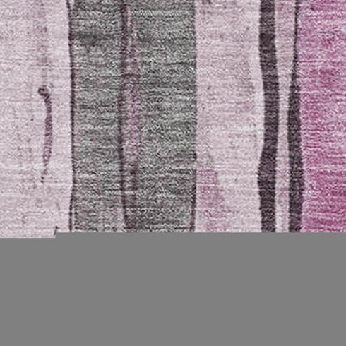 5' X 8' Pink And Gray Striped Washable Area Rug With UV Protection