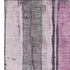 5' X 8' Pink And Gray Striped Washable Area Rug With UV Protection