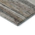 8' X 10' Beige And Gray Striped Washable Area Rug With UV Protection