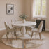 8' Copper And Gray Geometric Washable Round Rug With UV Protection