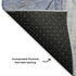 5' X 8' Denim Blue And Gray Geometric Washable Area Rug With UV Protection