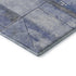 5' X 8' Denim Blue And Gray Geometric Washable Area Rug With UV Protection