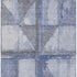 5' X 8' Denim Blue And Gray Geometric Washable Area Rug With UV Protection