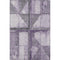 5' X 8' Purple And Gray Geometric Washable Area Rug With UV Protection