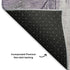 5' X 8' Purple And Gray Geometric Washable Area Rug With UV Protection