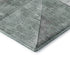 8' Sage And Gray Geometric Washable Round Rug With UV Protection
