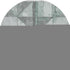 8' Sage And Gray Geometric Washable Round Rug With UV Protection