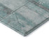 8' X 10' Teal And Gray Geometric Washable Area Rug With UV Protection
