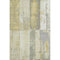 5' X 8' Gold And Gray Geometric Washable Area Rug With UV Protection