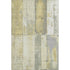 5' X 8' Gold And Gray Geometric Washable Area Rug With UV Protection
