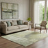 5' X 8' Gold And Gray Geometric Washable Area Rug With UV Protection