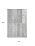 5' X 8' Gray And Silver Geometric Washable Area Rug With UV Protection