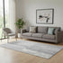 5' X 8' Gray And Silver Geometric Washable Area Rug With UV Protection