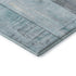 8' X 10' Teal And Gray Geometric Washable Area Rug With UV Protection