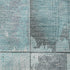 8' X 10' Teal And Gray Geometric Washable Area Rug With UV Protection