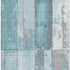 8' X 10' Teal And Gray Geometric Washable Area Rug With UV Protection