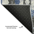 5' X 8' Blue Charcoal And Ivory Southwestern Washable Area Rug With UV Protection