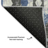 8' X 10' Blue Charcoal And Ivory Southwestern Washable Area Rug With UV Protection