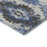 8' X 10' Blue Charcoal And Ivory Southwestern Washable Area Rug With UV Protection