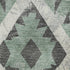 8' X 10' Pale Aqua Charcoal And Ivory Southwestern Washable Area Rug With UV Protection