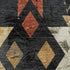 5' X 8' Black Gold And Rust Southwestern Washable Area Rug With UV Protection