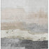 5' X 8' Ivory Gray And Beige Abstract Washable Area Rug With UV Protection